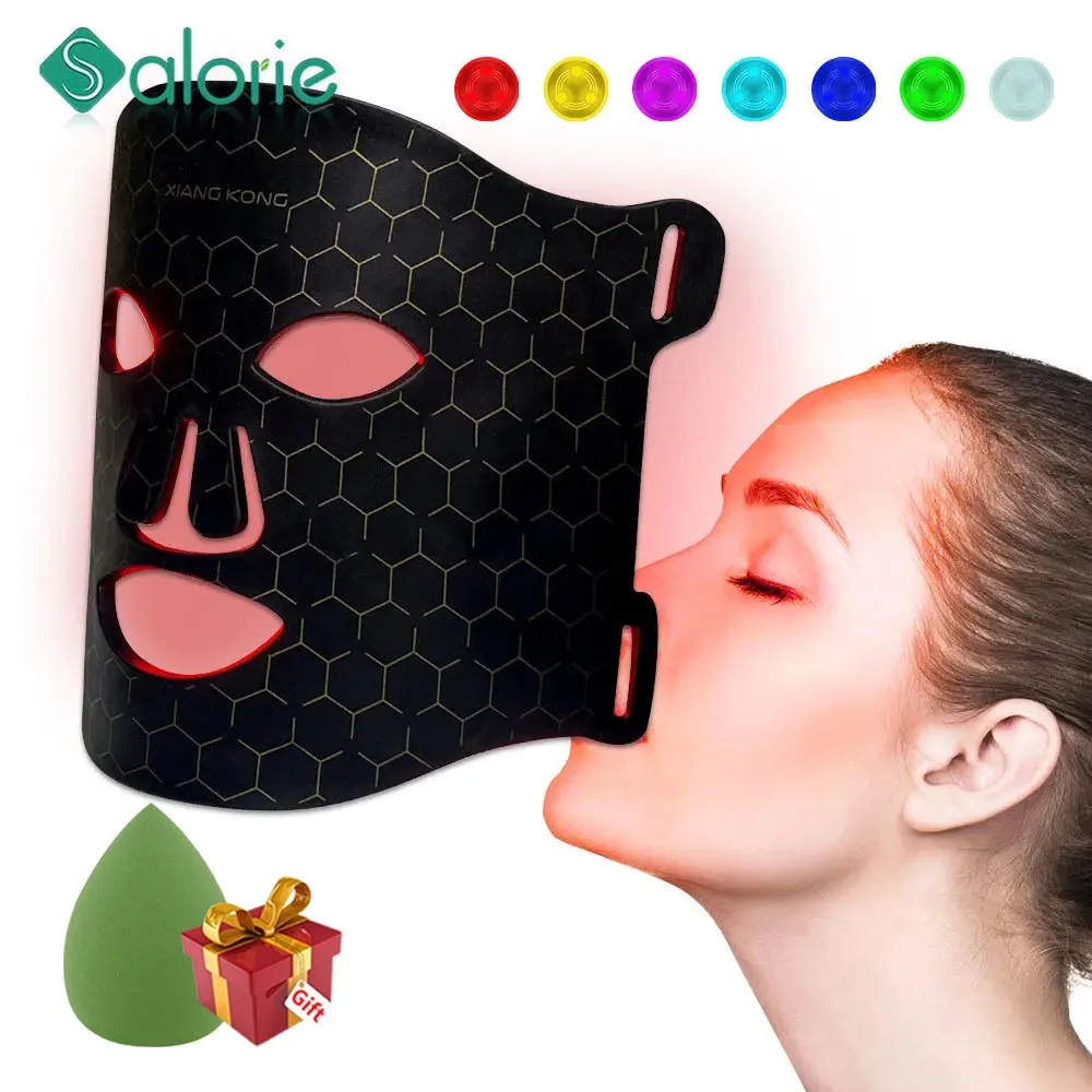 

7 цветов, бриллиантовая маска для омоложения кожи лица, омоложение кожи, лицевая маска, терапия, фотонный уход за кожей, косметическое устройство, фотоомоложение