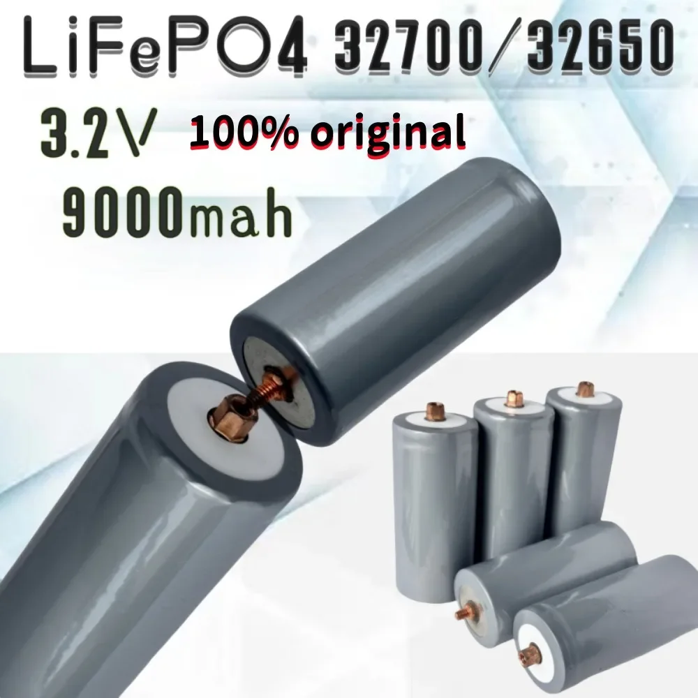 Original 32650 9000mAh 3.2V Lifepo4 Rechargeable Battery Professional Lithium Iron Phosphate Power Battery With Screw rechargeable battery lifepo4 battery battery replacement