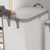 Foldable Clothes Storage Bag Non-Woven Clothing Organizer Reinforced Handle Bags Clothes Organization 2