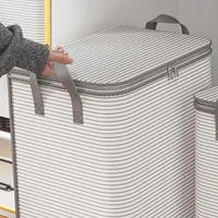 Foldable Clothes Storage Bag Non-Woven Clothing Organizer Reinforced Handle Bags Clothes Organization 2