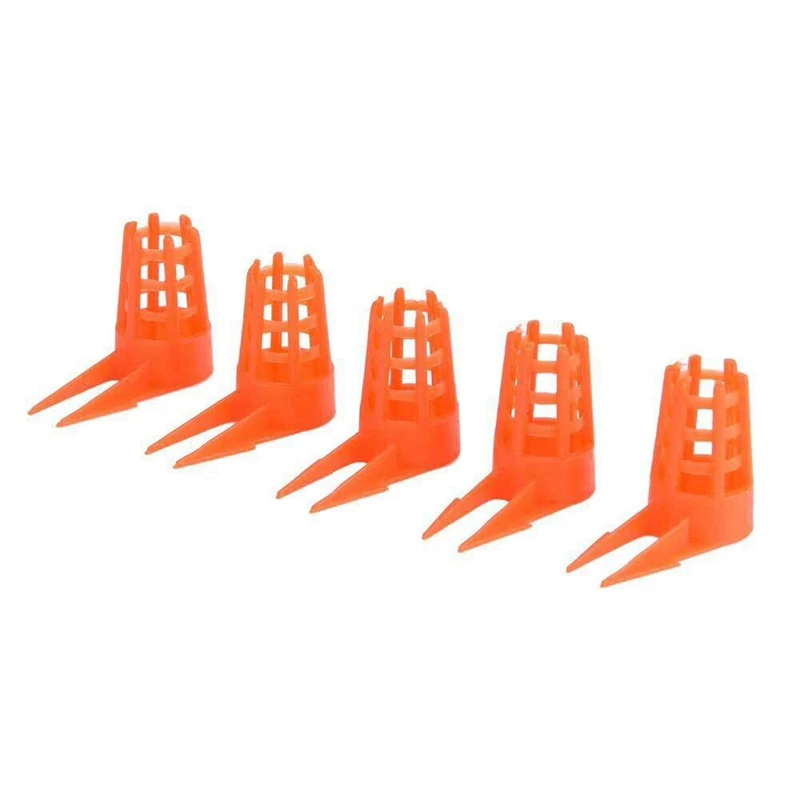 50Pcs Bee Queen Cages Protective Cover Plastic Honeycomb Cages Cell Protection Cap Beekeeping Breeding Supplies