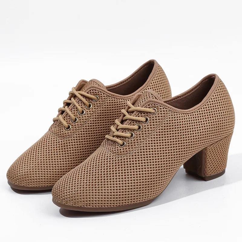 Salsa Dance Shoes Mesh Canvas For Men Women Standard Outdoor Modern Ballroom Tango Latin Jazz
