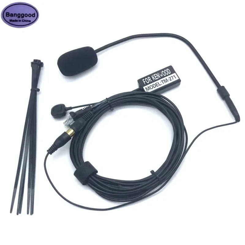 Set Finger PTT 8 Pin Hands-free Microphone Speaker for Kenwood TK-868G TK-768G TK-862G TK-762G TM-271 TM-471 TK-760 Car Radio