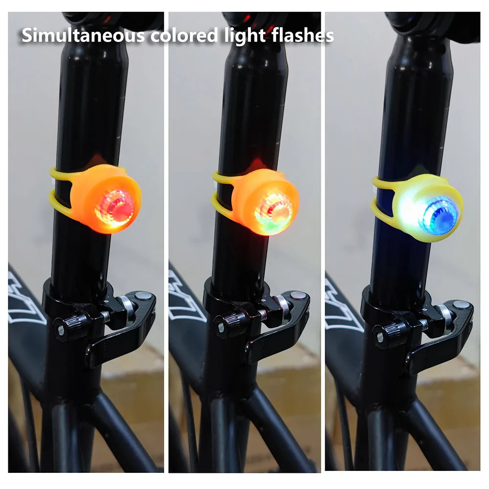 5/10/15/20pcs Light Straps For Yellow Small Bike Duck Bicycle bell Duck Ducky Bicycle Airscrew Helmet Wind Motor Riding Lights Bicycle Accessories