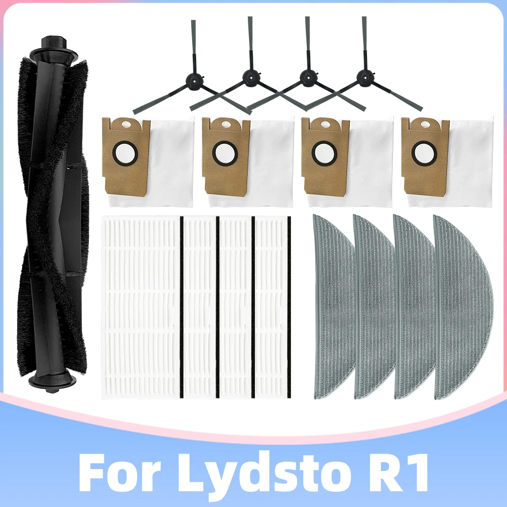 Compatible Con XiaoMi, Lydsto R1 / R1A / R1 Pro / S1, Piezas De Robot Aspirador, Cepillo Principal/lateral, Filtro Hepa, Paño De Trapeador, Accesorios Para Bolsa De Polvo (color