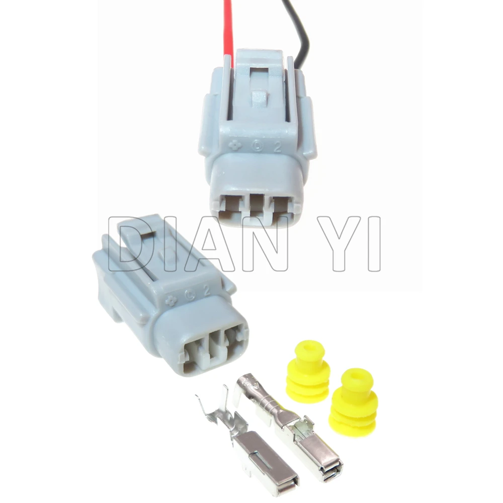 

1 Set 2 Way Starter Auto Sealed Connector For Toyota 6189-0493 90980-11207 11003 Auto Wiring Terminal Socket With Cables