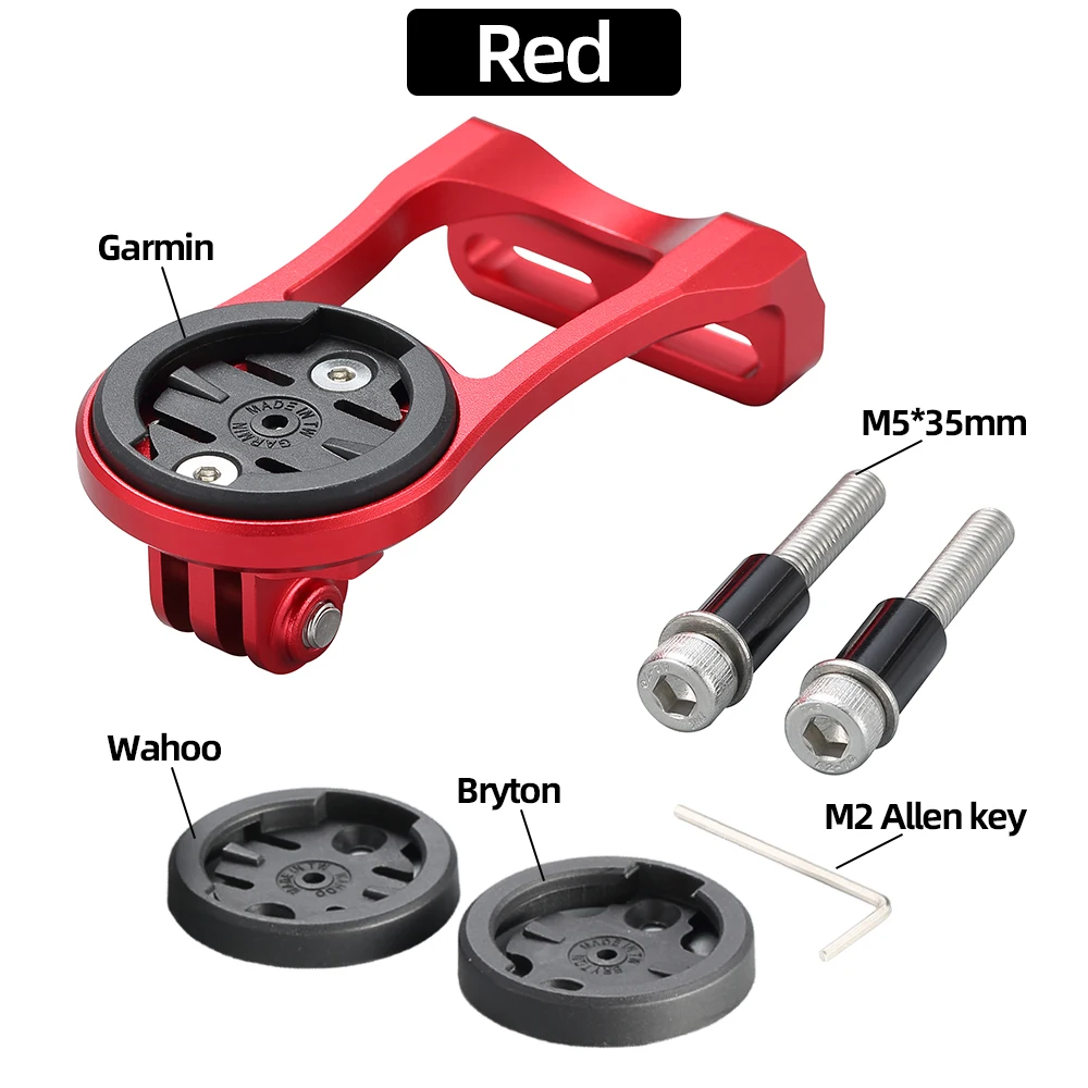 Supporto Action Cam Bici Supporto Computer Bici ROCKBROS - Universale Per Garmin, Wahoo, Bryton E Action Cam Attacco Manubrio Universale Rockbros