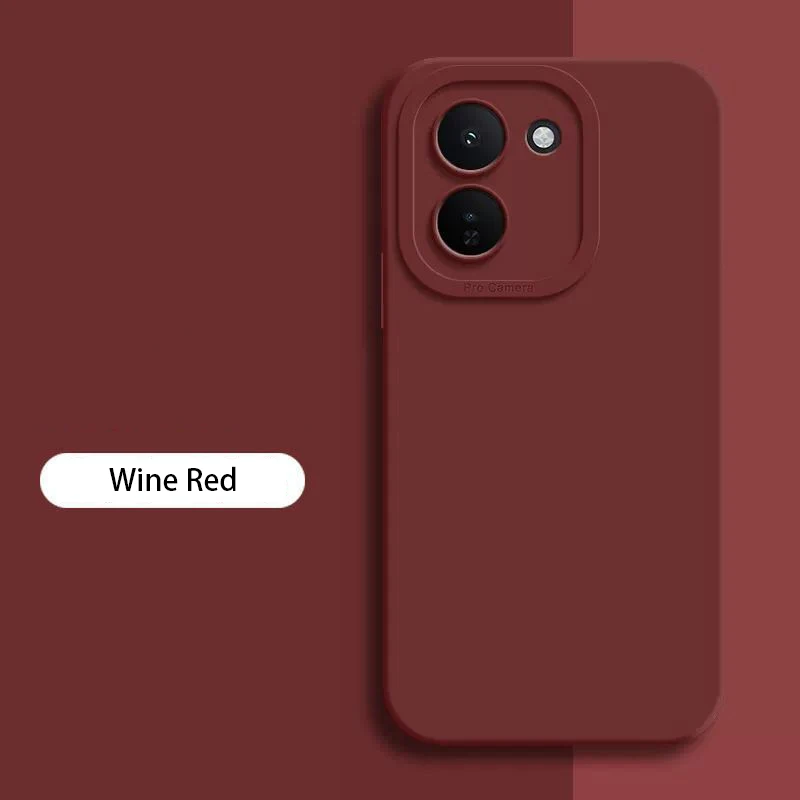 Original Square Soft Liquid Silicone Phone Case with Angel Eyes Design