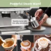 Espresso Coffee Machine,with 20 Bar Semi-Automatic,Grinder, Milk Frother Steamer Wand, 2.8 L Water Tank, PID Temperature Control 4