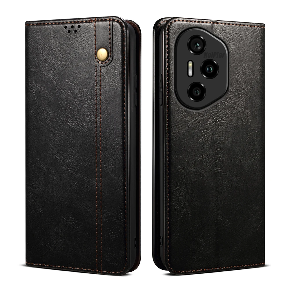 Luxury Leather Flip Wallet Case with Card Slot and Stand - Magnetic Closure Protective Phone Cover