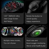2026 New True AMOLED Smart Watch Ladies Screen Always Show Time 466*466 HD Health Tracker Voice Calling NFC Smartwatch Women - Image 3