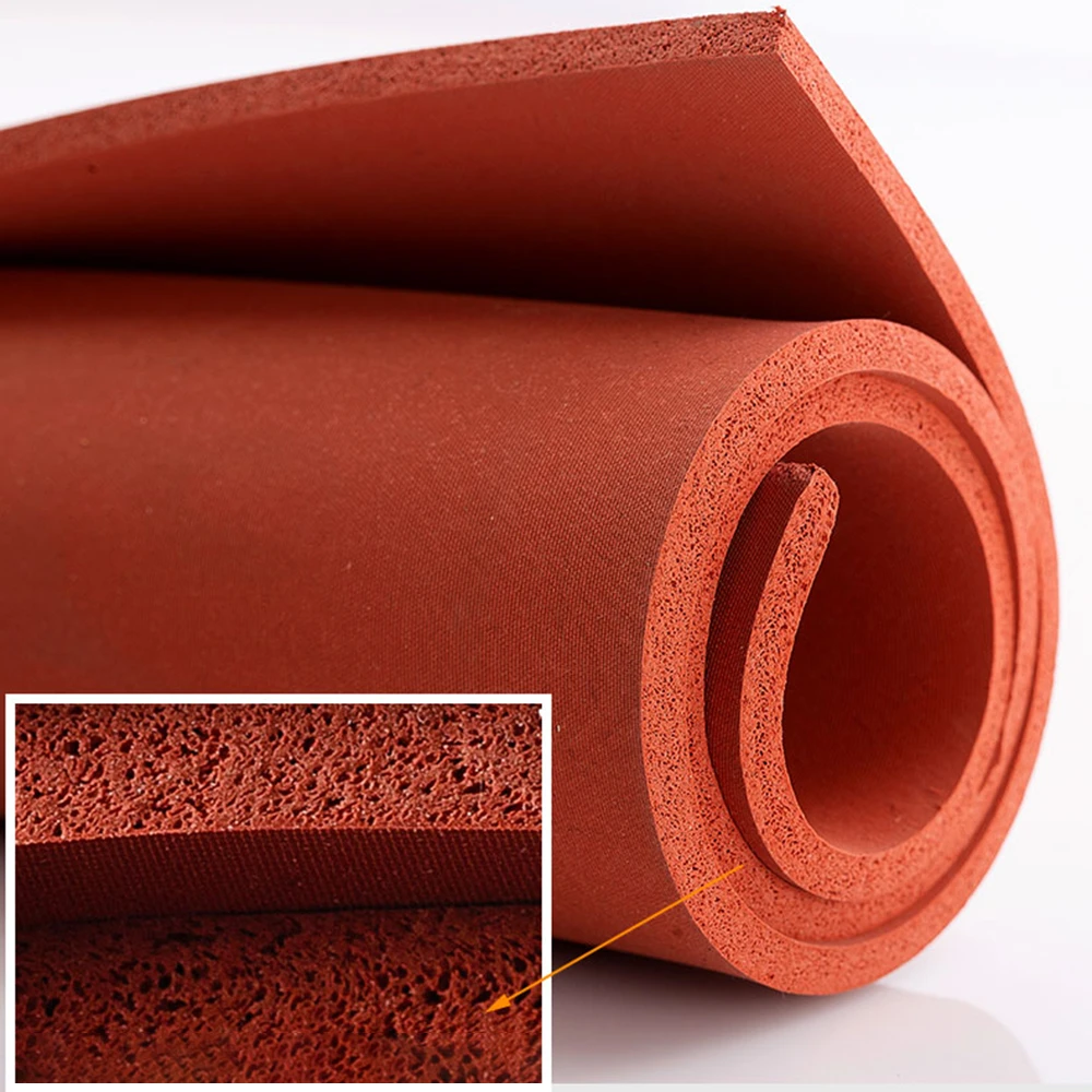 1Pc Red Silikon Schaum Bord Schäumen 1/2/3/4/5/6/8mm Silica Gel Blatt Drücken Matte Laminieren Maschine Hohe Temperatur Schwamm Pad – Detail 5