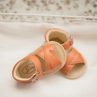 Infant Baby Shoes Boy Gir Baby Shoes Summer Flats Toddler Sandal Leather Rubber Sole Anti-Slip Newborn First Walker Crib Shoes 5