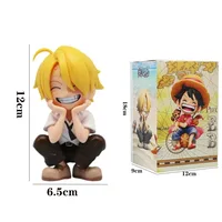 ⁦مجسمات شخصيات أنمي "ون بيس" بوضعية الجلوس | One Piece Anime Characters Mini Figures⁩ - الصورة ⁦5⁩