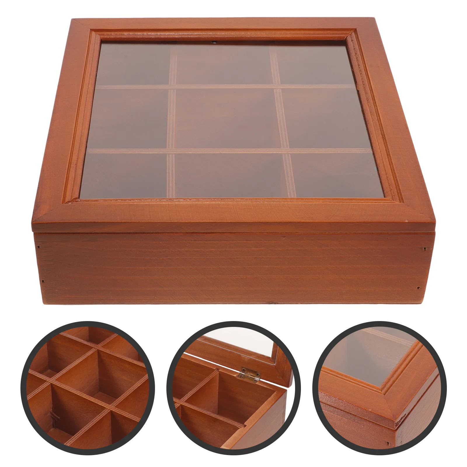 

Office Decor Tea Bag Storage Box Organizer for Bags Packet Pantry Holders Container Cabinet Case