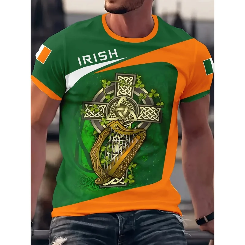 T-Shirt Donna San Patrizio - Trifoglio Verde Irlandese, Manica Corta, Morbida, Divertente Con Scritta St Patrick's Day