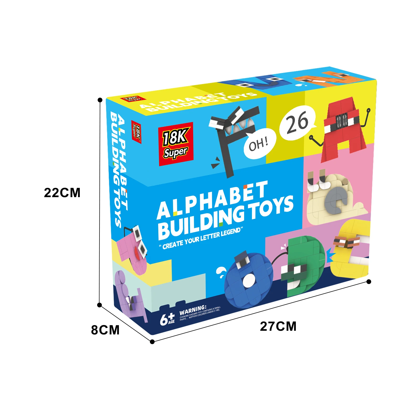 Alphabet Lore The 26 Letters Model Educational Toys Building Kit for Kids