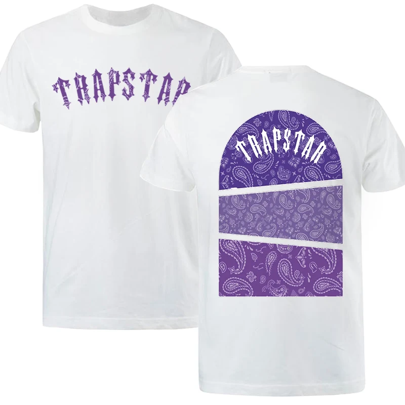 teekossc T-Shirt manches courtes pour hommes, vêtement décontracté, Harajuku, ample, surdimensionné, texture violette