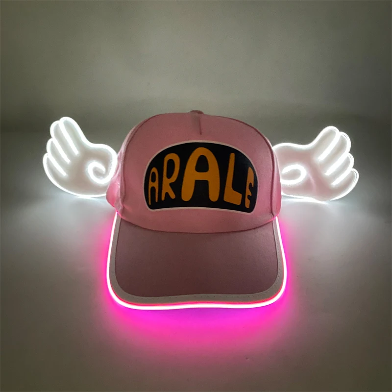 Baseball caps cosplay hat cosplay prop accessories for Girls Ladies Kid Birthday Halloween Christmas LED Baseball