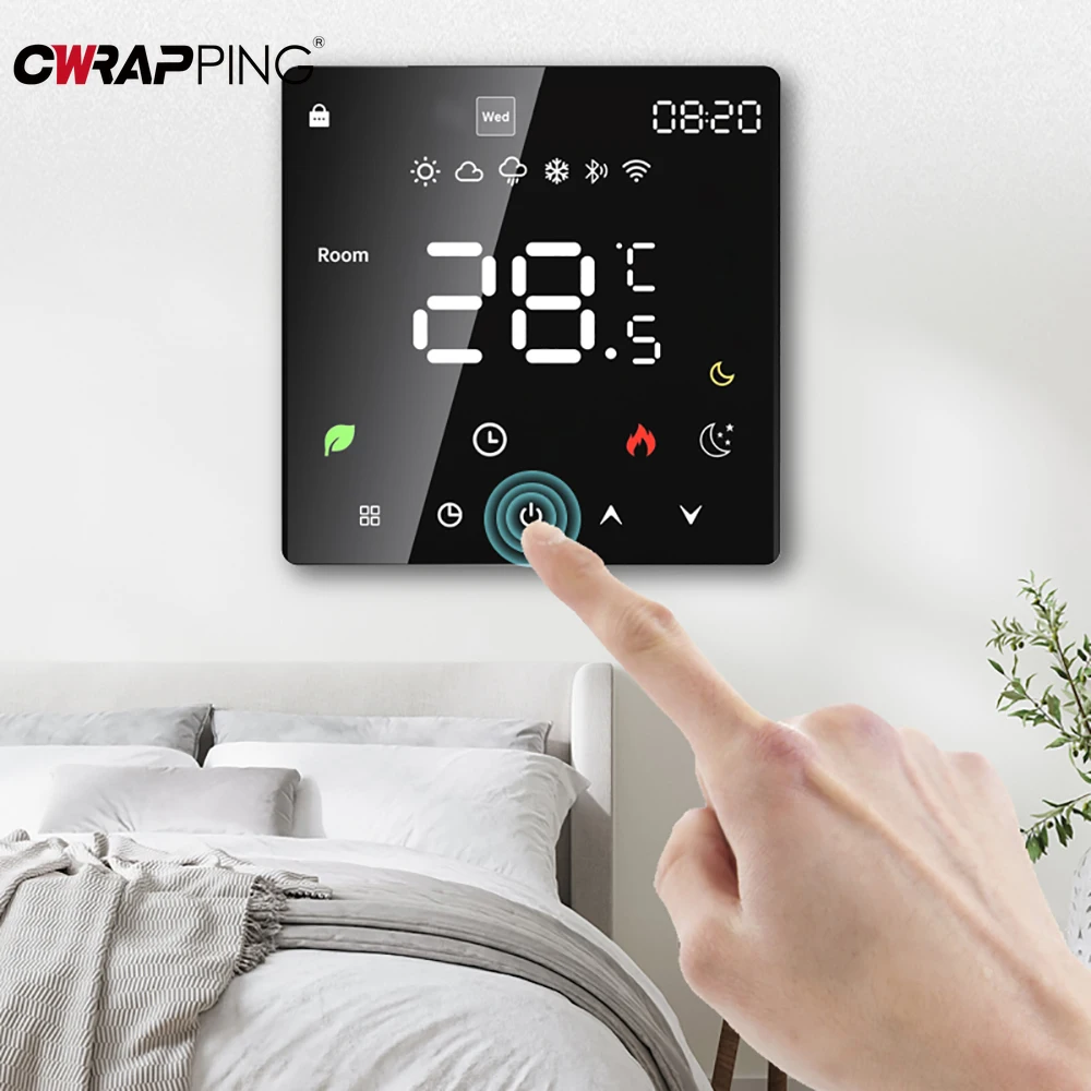Tuya Smart Thermostat WiFi Temp Control for Home Balcony Living Room Floor Heater Smart Temperature System Accurate Regulation