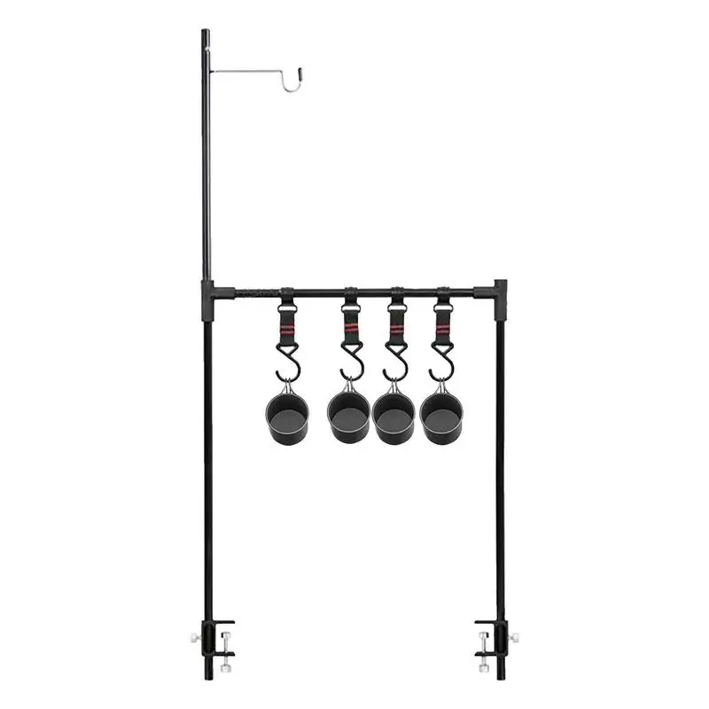

Стеллаж для кемпинга складной из алюминиевого сплава стеллаж для путешествий с крючками легкий Органайзер стойка прочный стеллаж для пикника