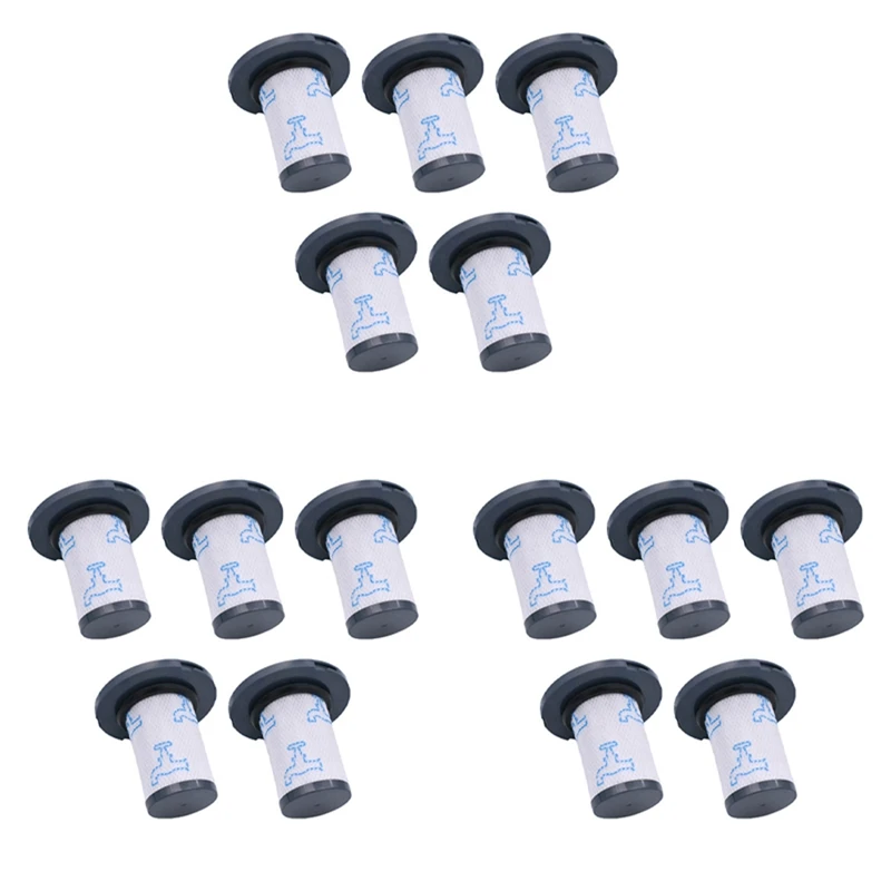 

15Pcs Washable Filter For Rowenta ZR009007 RH9890WO、RH9879WO、X-FORCE FLEX Rod Vacuum Cleaners Parts Accessories