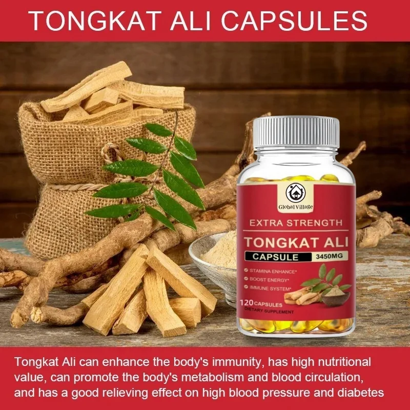Global Village Plant Extract Capsule For Male Immune Increase Relieve Fatigue Emotional ,stimulating ,desire & Energy Support