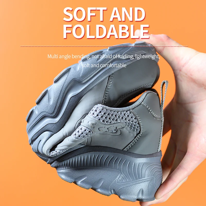 أحذية عمل صيفية مع أحذية خفيفة الوزن قابلة للتنفس،...