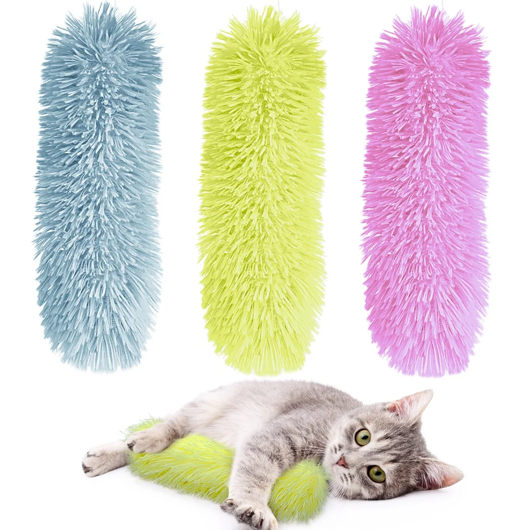

3Packs Catnip Toys Interactive Cat Kicker Toys Soft Plush PP Cotton Stuffed Pillows For Cats Kittens Indoor Plush Toys Pet Toys