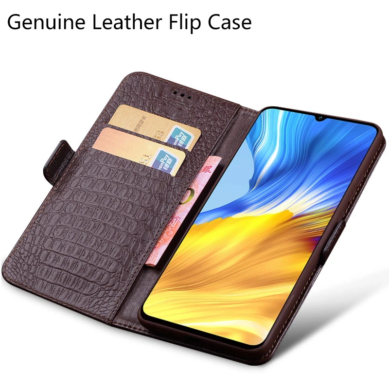 

Genuine Leather Flip Case For Xiaomi POCO M6 Pro Handmade Wallet Cover with Card Slots Case For Xiaomi POCO M6 Pro
