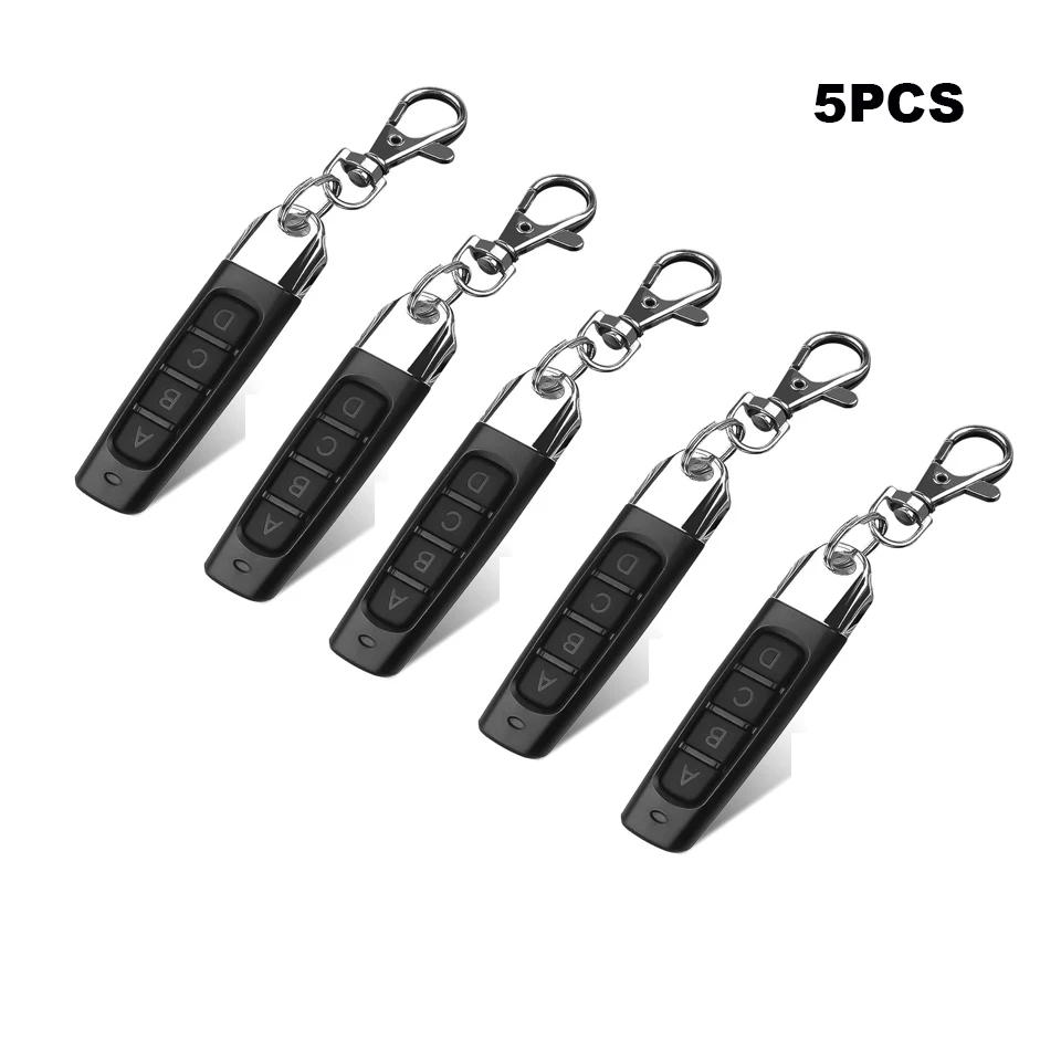 1/5PCS 433MHZ 복제 학습 롤링 코드 자동차 키 리모컨 차고 게이트 도어 오프너 리모컨 433.92mhz 복사기