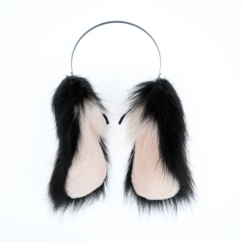 Kunstfell Hasenohren Stirnband für Frauen, Hängende Tierohren Haarband, Kawaii Party Cosplay Haaraccessoire – Detail 11