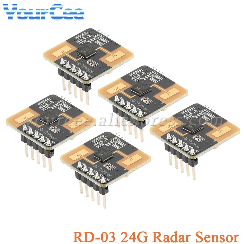 5pcs/1pc Rd-03 24G Radar Sensor Human Body Micro Motion Sensing ...