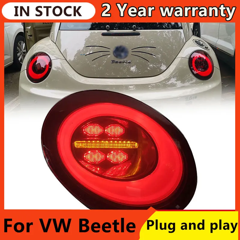 

Auto Styling Tail Light For VW Beetle 2006-2012 Year Full Led Rear Lamp With Moving Turning Signal Car Assembly