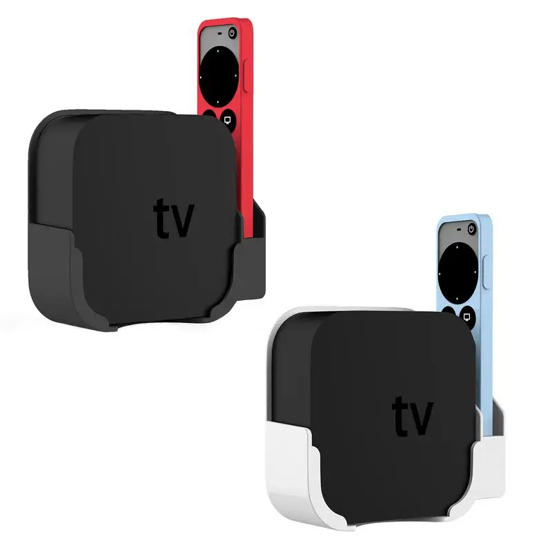 Custodia Protettiva In Abs Skin Forapple Tv 4K 2/3/4/5/6 Gen Media Player Telecomando Supporto Per Staffa Di Montaggio A Parete Supporto Per Culla