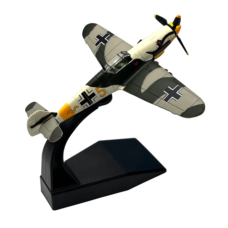 1:72 1/72 Scale WWII German Fighter Messerschmitt BF109 BF-109 Me-109 Diecast Metal Airplane Plane Aircraft Model Toy Child Gift 1 24 scale alloy farm tractor truck sliding model car replaceable trailer part diy toys accessory engineering vehicle for child