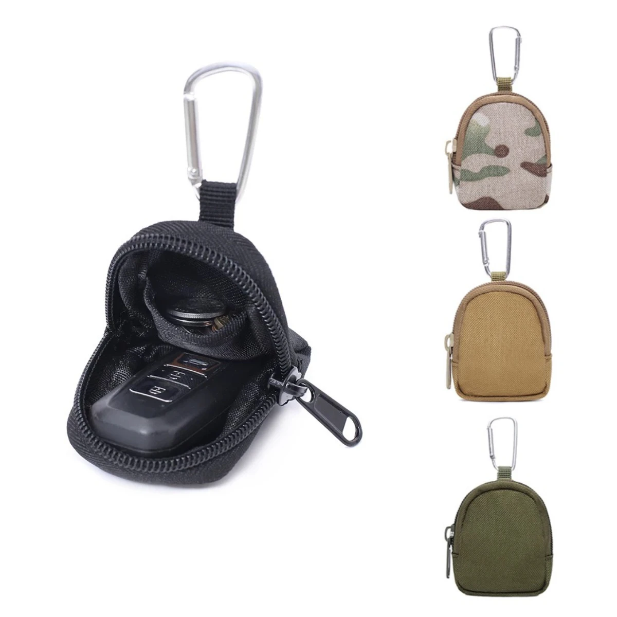 Tactical Nylon EDC Key Wallet Holder Pouch Bag