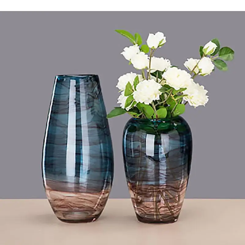 

Креативная Европейская стеклянная ваза, прозрачные вазы, современный декор, градиентная гидропоника, Цветочная композиция, украшение для дома ручной работы