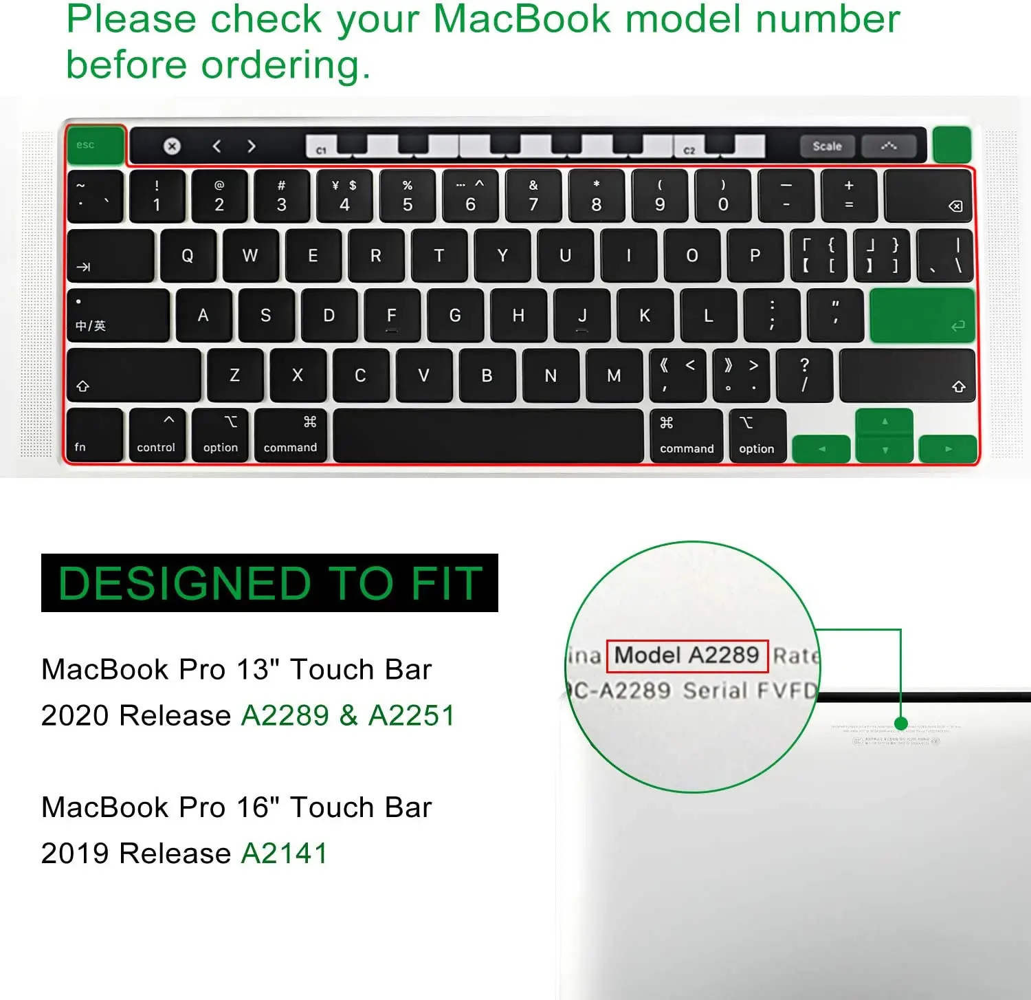 Gradient Purple Keyboard Cover for MacBook Pro - US Version