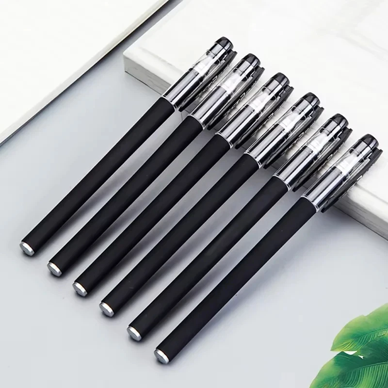 10 عبوات من أقلام حبر جاف بإبرة سوداء لامتحانات الطلاب والعمل المكتبي والتوقيع