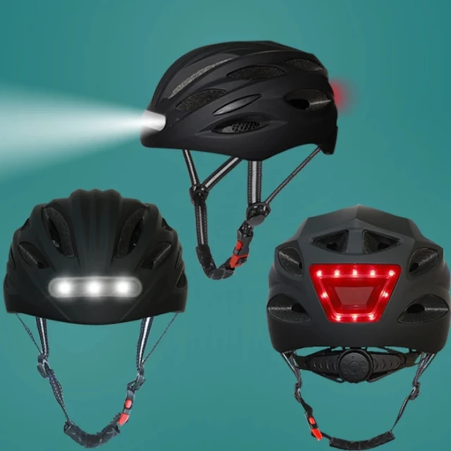 15% sur Casque de protection Modelabs avec éclairage LED L Noir - Casque  vélo - Equipements sportifs