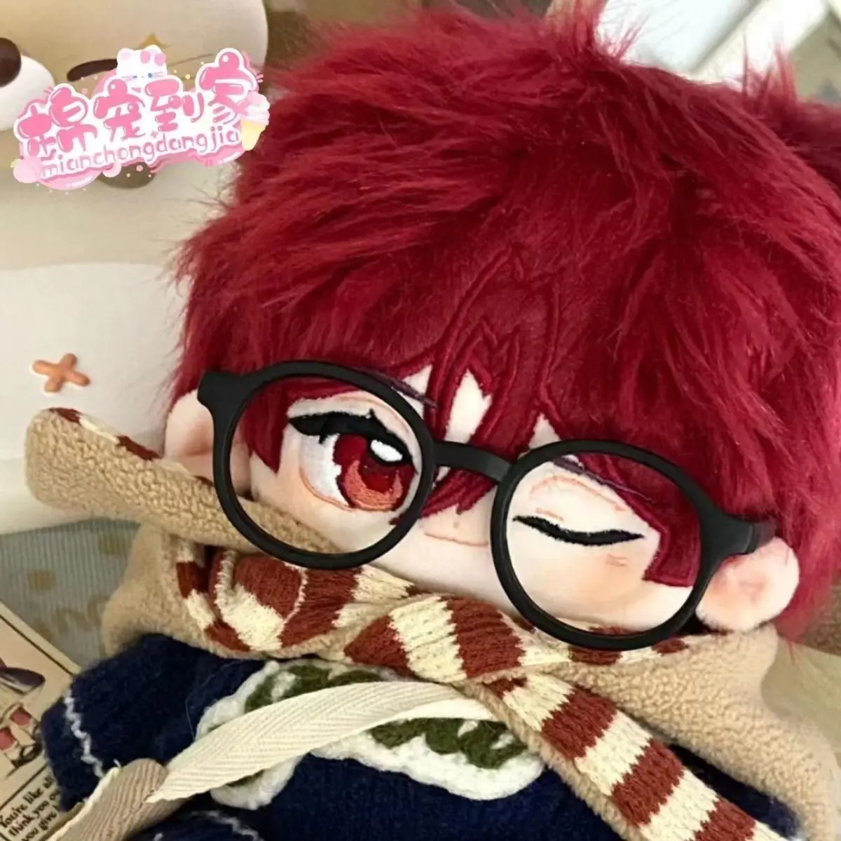 

Japan Anime Free! Cute Red Hair Rin Matsuoka Boy Plush Stuffed Cotton Doll Body Dress Up 20cm Plushie Cosplay Xmas Gift