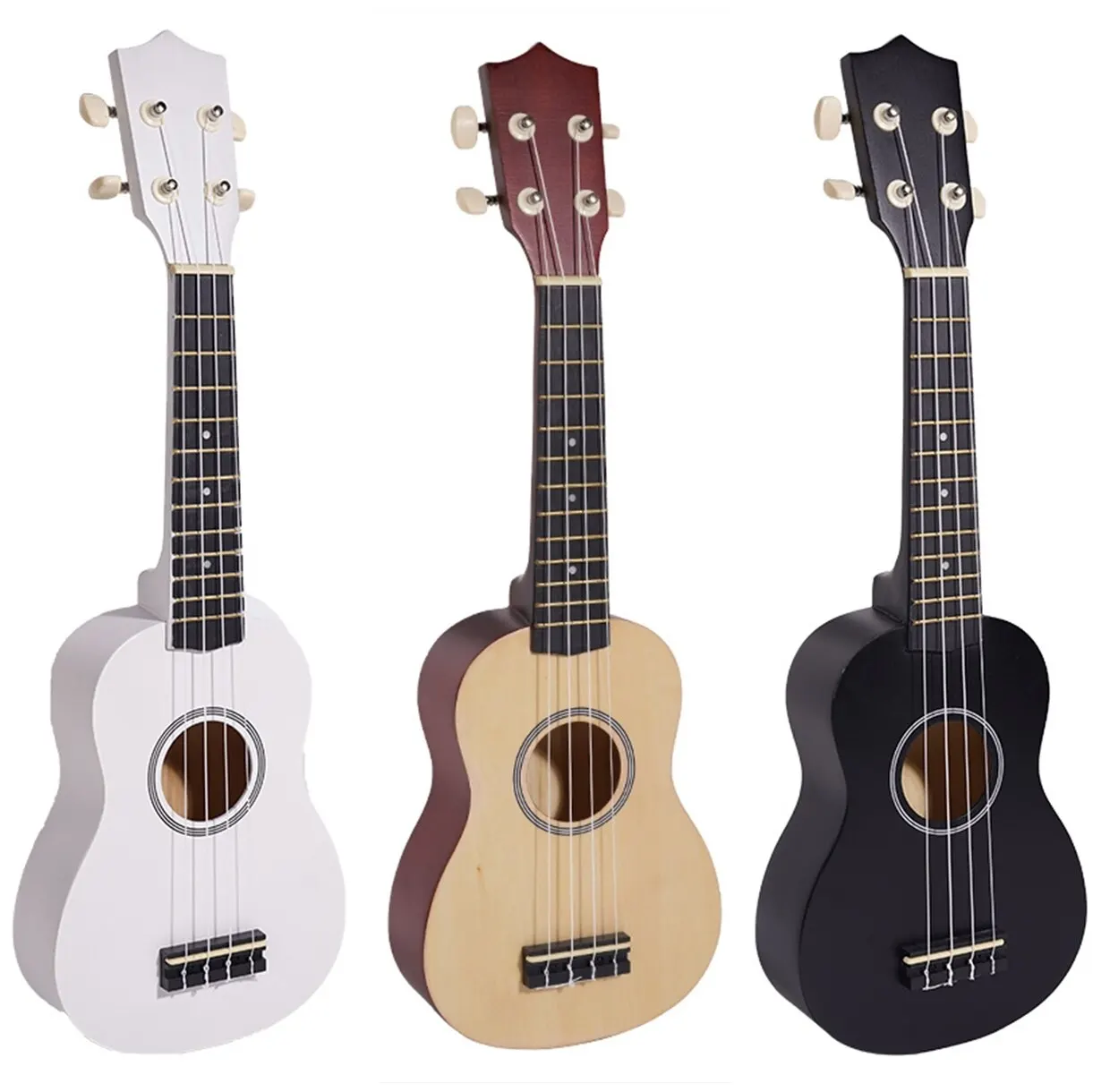 Ukulele Set Miwayer Soprano Ukulele 21 Inch for Beginners with Gig Bag Tuner Capo