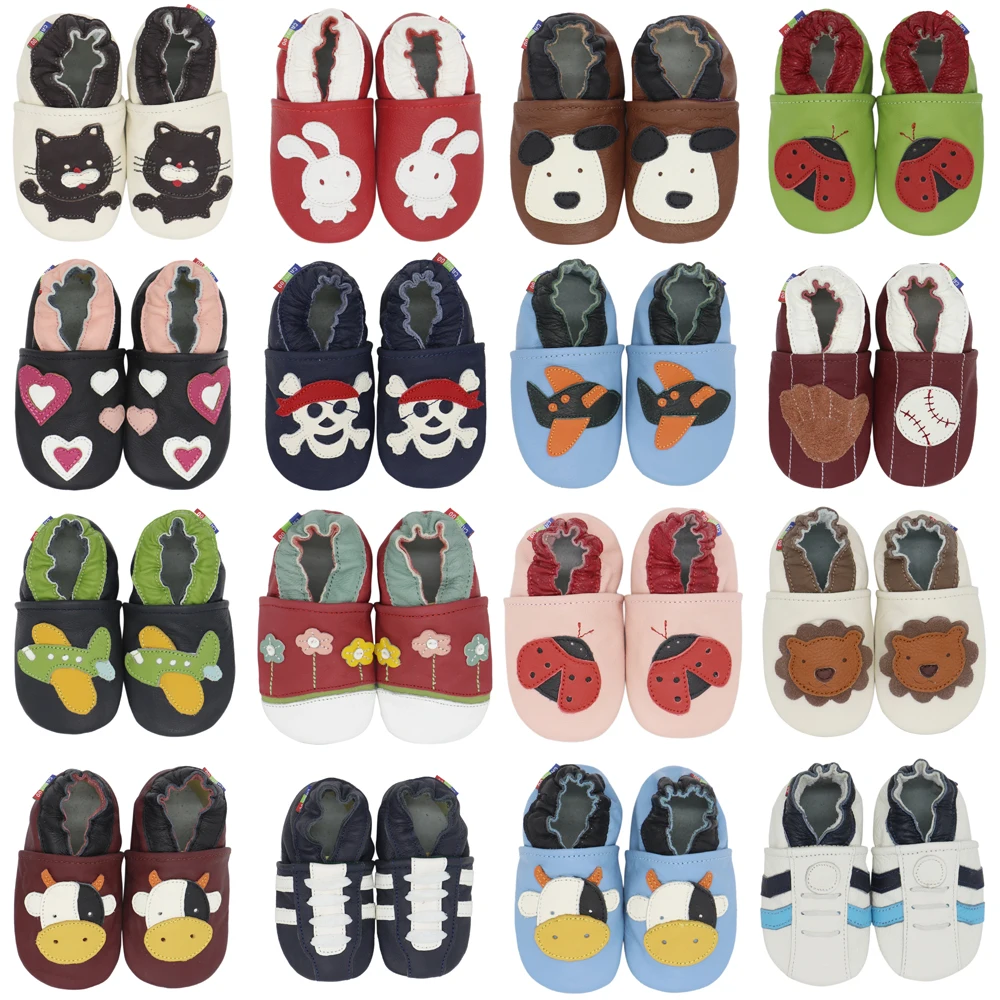 Baby Shoes Soft Sole Shoes 005 Soft Leather Shoes Baby Boy Girl Infant Shoe Slippers 0-6 months to 7-8 years First Walkers Leather Skid-Proof Kids Shoes