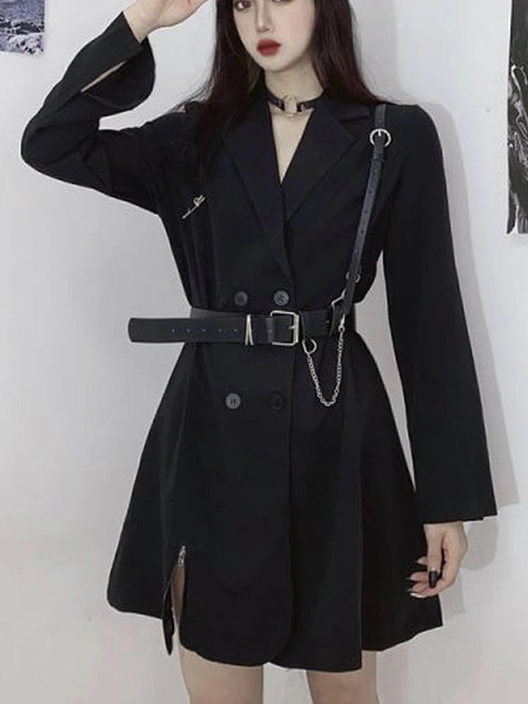 

Женское весеннее платье с длинным рукавом и воротником-стойкой