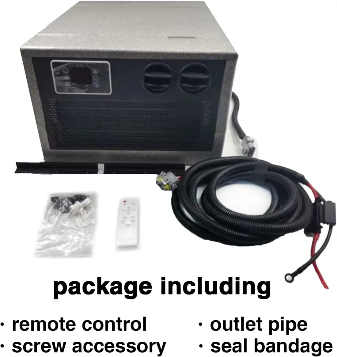 Aspligo Automotive Electric Air Conditioner 12V 24V All-in-one Embed Air Conditioner with Remote Control for RV Campervan Truck