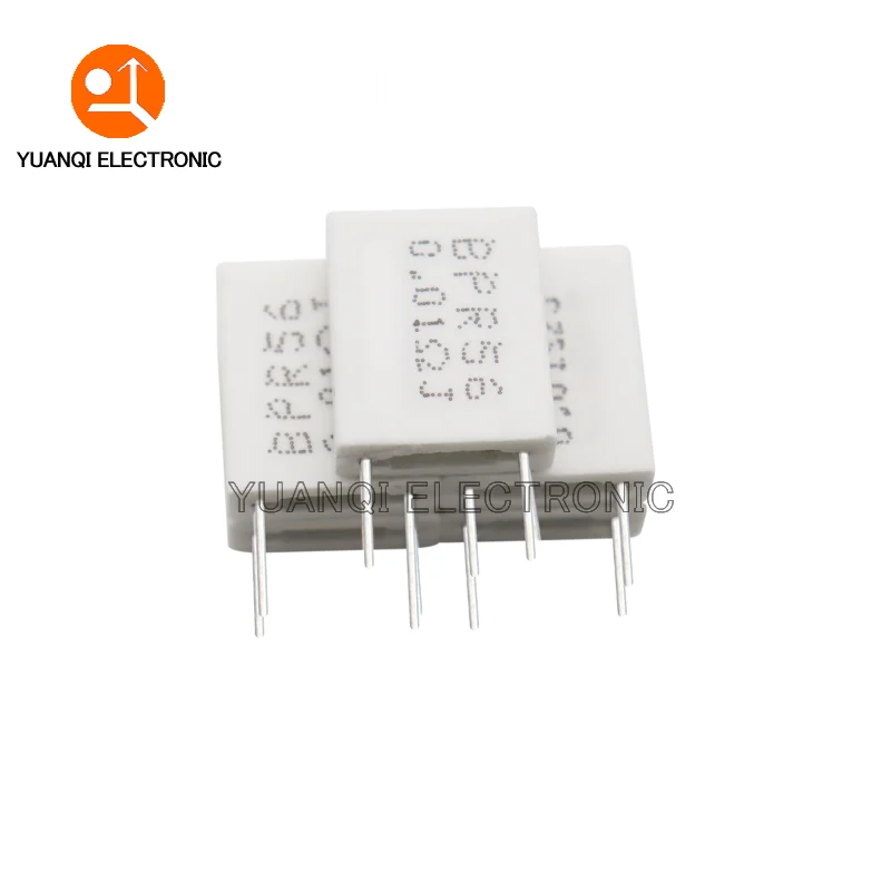 Cement Resistor 10PCS BPR56 5W Non Inductive Cement Resistor 0.01R 0.02R 0.05R 0.12R 0.15R 0.2R 0.22R 0.47R 0.1 0.15 0.22 0.25 0.33 0.5 ohm