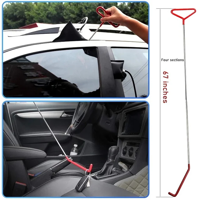 PWS Nuovo kit di attrezzi per portiera aperta Pompa ad aria gonfiabile Porta per finestre automatica Fissaggio aperto Strumenti di presa Kit a lungo raggio 3