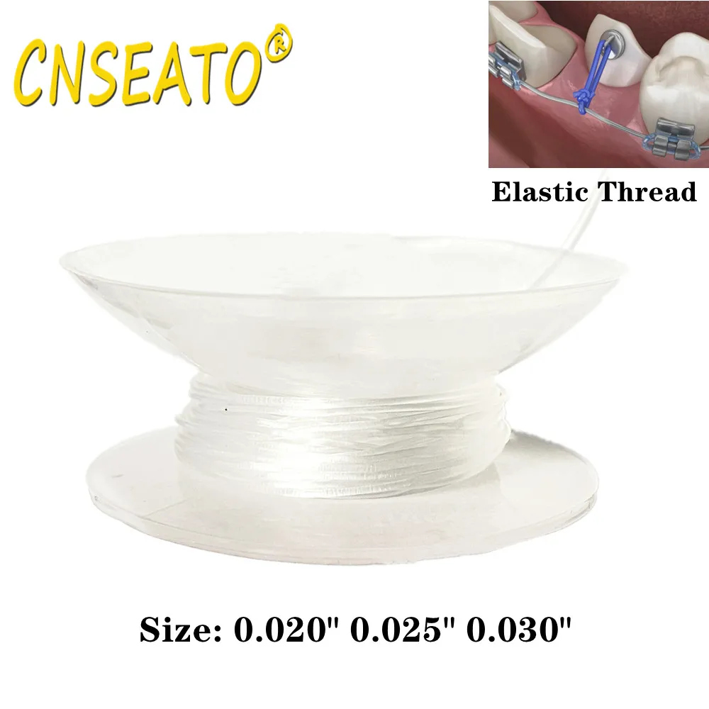 

15 Feet/Roll Dental Orthodontic Elastic Power Thread Tube Solid Transparent Material Arch Wire Fixed Dentistry Bracket Braces