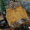 Tailor Brando Authentic! J-151 High Quality Japanese Hyogo Cowhide Stitching 22OZ Oil Qax Canvas Retro Motorcycle Vest 2
